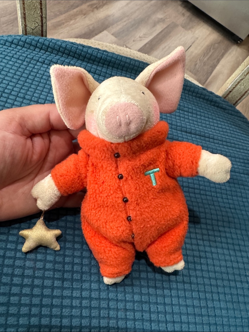 Crocodile Creek TOOT Pig with Star Stuffed Animal Plush 7.5"